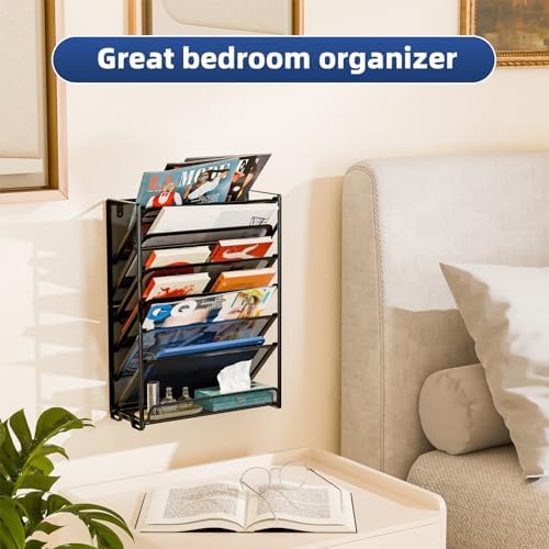 Simple Trending Wall File Organizer, Mesh 7-Tier Vertical Hanging File