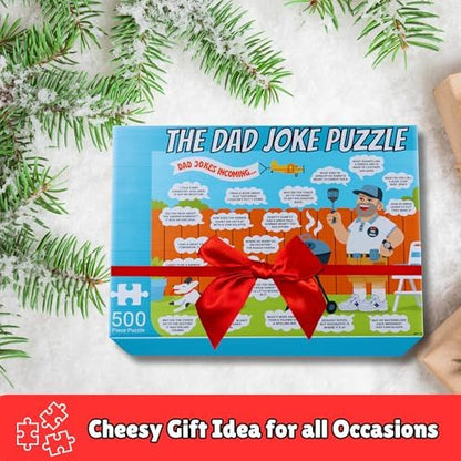 Dad Gifts - 500 Piece Dad Joke Puzzle - Jigsaw Puzzles for Adults