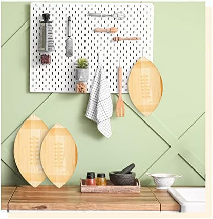 3 Pcs Football Cutting Board Football Serving Tray Hanging, Light