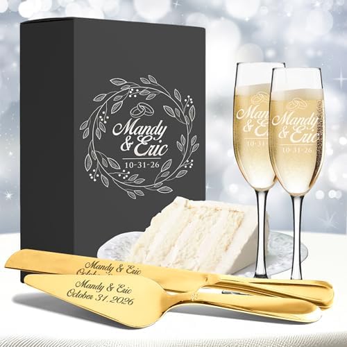 My Personal Memories Personalized Engraved Cake Server Gift Set with