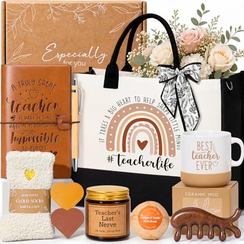 Teacher Appreciation Gifts, Funny Thank You Basket Box Back to School