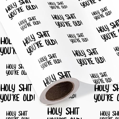 WRAPAHOLIC Funny Birthday Wrapping Paper Roll - Mini Roll - 17 Inch ×