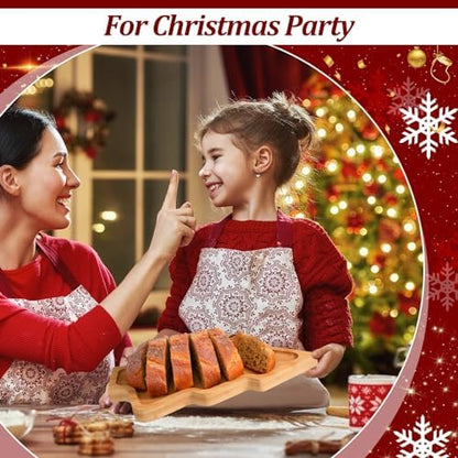 Sintuff 2 Pcs Christmas Charcuterie Board Xams Tree and Elk Shaped