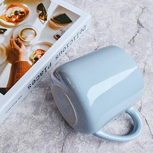 Bosmarlin Large Glossy Ceramic Coffee Mug, Tea Cup for Office and