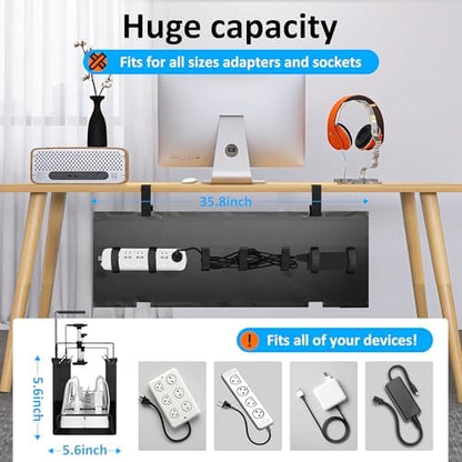 Under Desk Cable Management Tray - Under Desk Cord Management