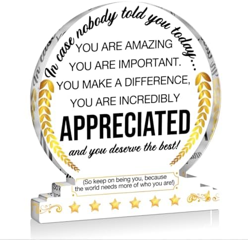 Appreciation Gifts Thank You Award Desk Decor for Coworkers Boss