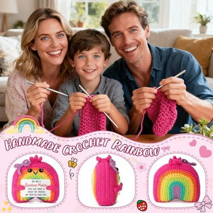 Teacher Appreciation Gifts, Thank You Gifts for Women Rainbow Crochet