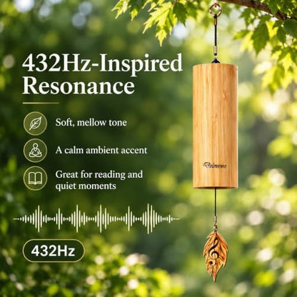 Wind Chimes for Outside Natural Bamboo Windchimes Unique Rain Chime