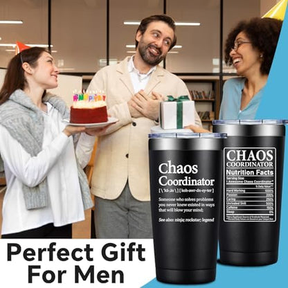 Grifarny Chaos Coordinator Tumbler 20 oz - Thank You Gifts for Men