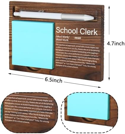 School Clerk Desk Organizer, Funny Administrative Appreciation Gift