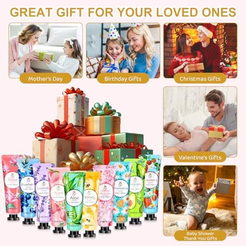 36 Pack Hand Cream Set, Hand Lotion Travel Size, Mothers Day Gifts for
