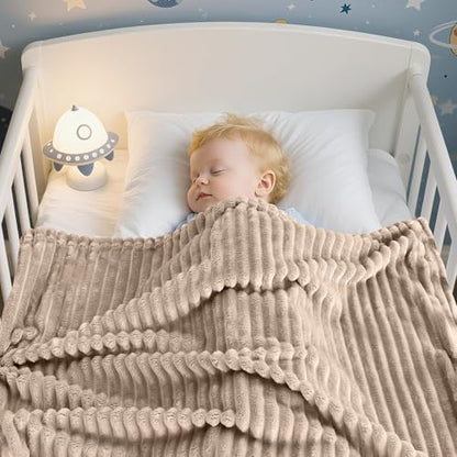 Soft Fleece Baby Blanket Ultra Cozy Baby Blankets for Boys Girls Warm