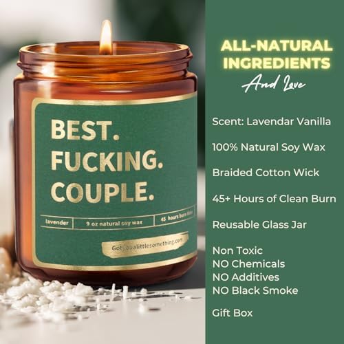 Funny Candle for Couples Anniversary, Wedding Engagement, Housewarming