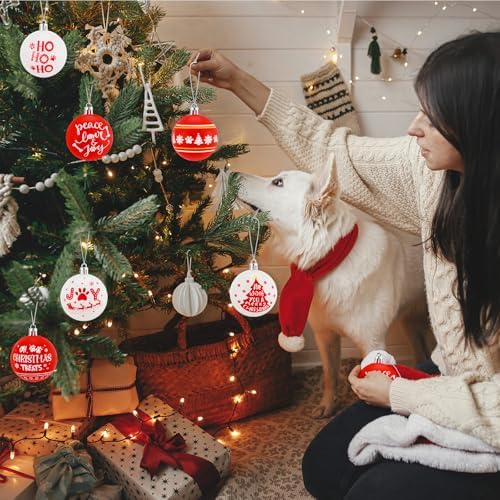 Roowest 18 Pcs Dogs Christmas Tree Ornament 2.36 Inch