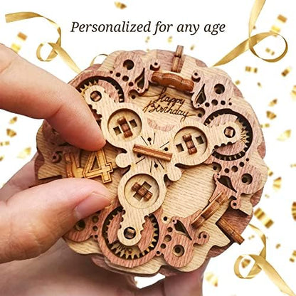 iDventure Birthday Cake, Money Puzzle Box for Adults, Box for Cash