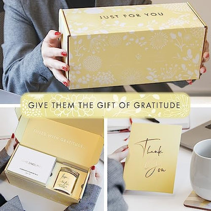 Luxe England Thank You Gift Box for Women, 6 Piece Appreciation Basket