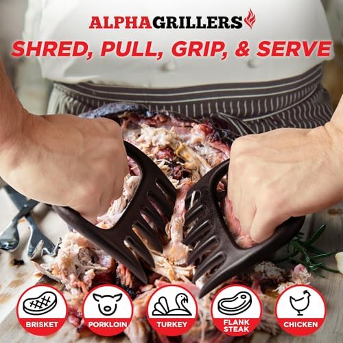 Alpha Grillers Meat Shredder Claws BBQ Pulled Pork Bear Claws for