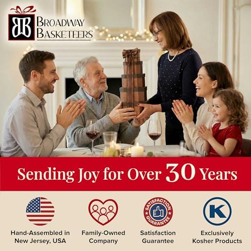 Broadway Basketeers Snack Food Gift Basket Tower & Care Package
