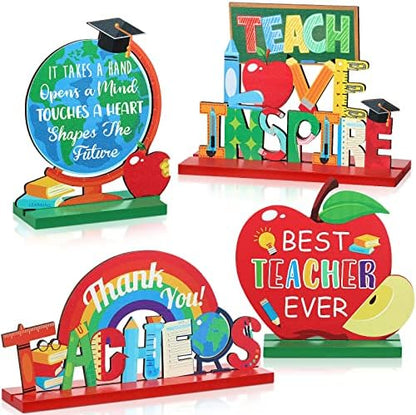 Amyhill 4 Pcs Back to School Teacher Gifts Thank You Teacher Gifts