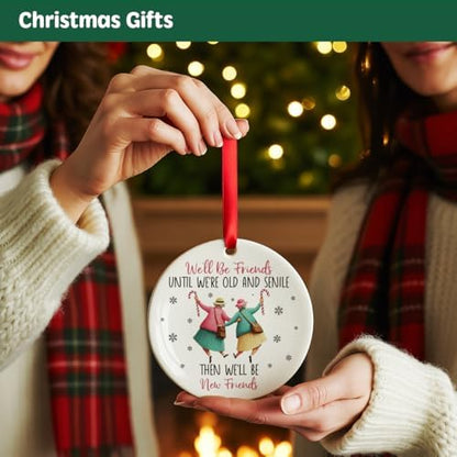 Besties Gifts Christmas Ornament for Friends BFF Soul Sister, We'll be