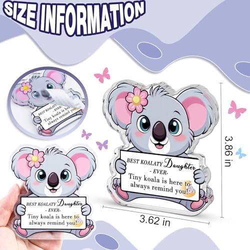 isiyu Daughter Gifts from Mom Dad Koala Gifts for Girls Decor Sign