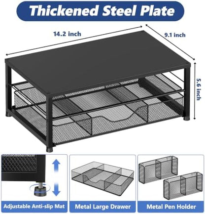 OPNICE Desk Organizer and Accessories, 2-Tier Computer Monitor Stand