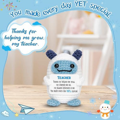 Teacher Appreciation Gifts for Women and Men, Crochet Thank You