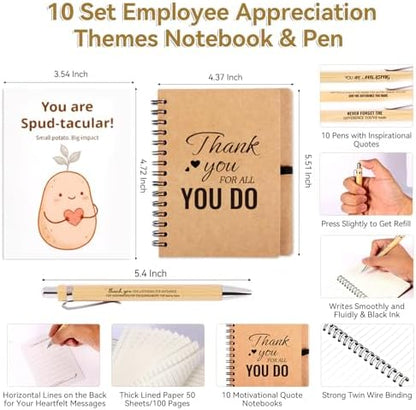 60 PCS/10 Sets Teacher Employee Appreciation Gifts Bulk – Thank You