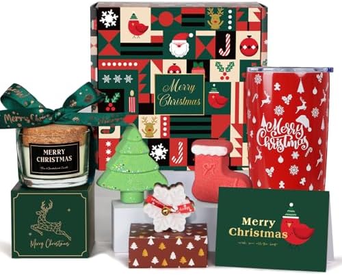 Christmas Gifts for Women – Xmas Relaxing Spa Scented Candle Insulated
