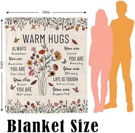 Get Well Gifts for Women, Warm Hug/Healing Blanket Throw 60"x50"