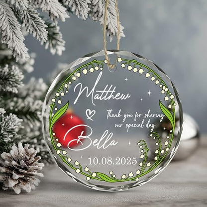 BSQUIELE Personalized Wedding Favor Ornaments for Guests - Promotional