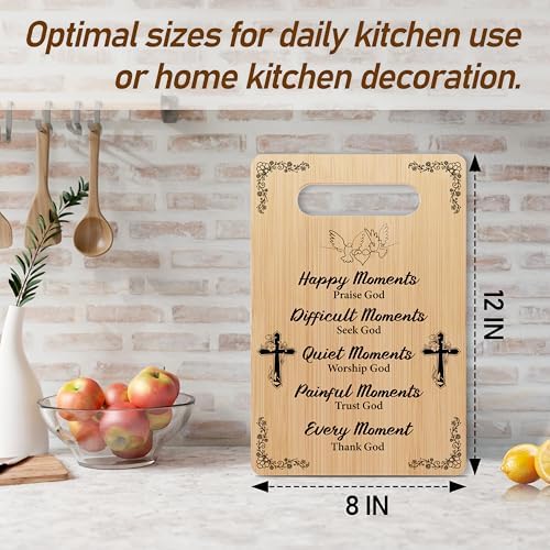 Christian Wedding Cutting Board, Religious Marriage Wood Charcuterie