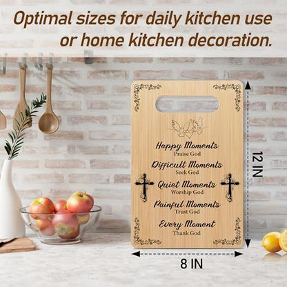Christian Wedding Cutting Board, Religious Marriage Wood Charcuterie