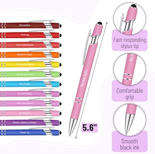 Mr. Pen- Inspirational Sticky Notes and Stylus Pens, 20 Pack