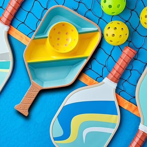 Pickleball Paddle Snack Tray - Cool Pickleballs Serving Tray for Snack