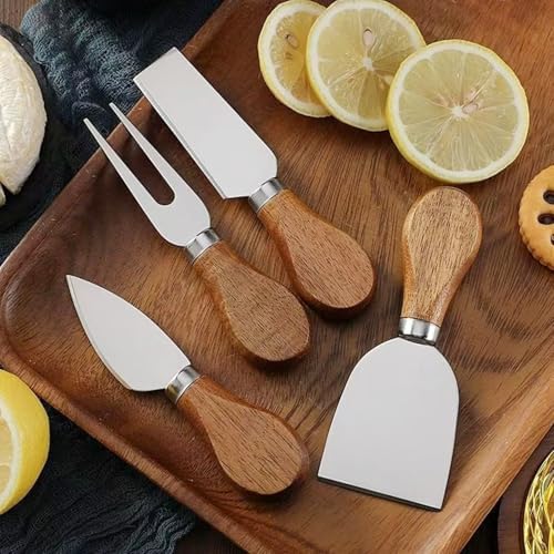 6-Piece Exquisite Cheese Knife Set, Stainless Steel Cheese Knives