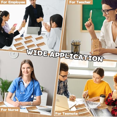 gisgfim 30 Sets Employee Appreciation Gift Bulk Inspirational Bamboo