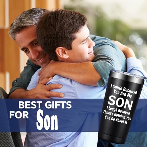 Grifarny Gifts for Son - Son Gifts from Mom, Dad - Son Tumbler Cup