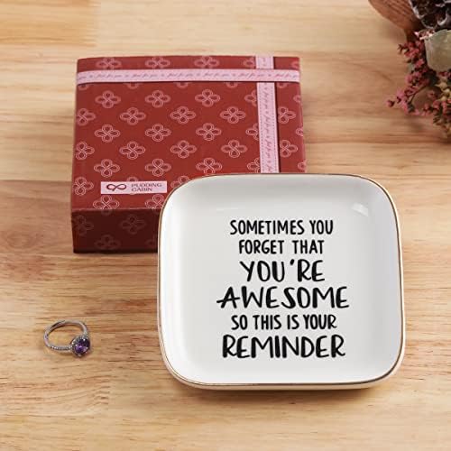 PUDDING CABIN Gifts for Women Unique Birthday, Inspirational Jewelry