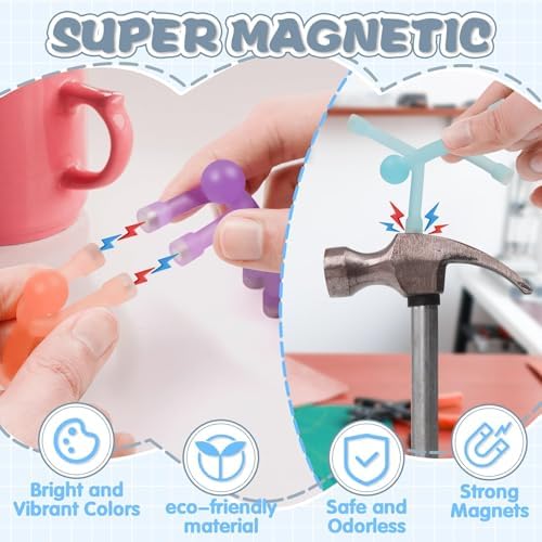 10PC Magnetic People, Magnetic Push Pins, Colorful Magnet Men
