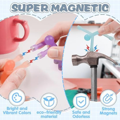 10PC Magnetic People, Magnetic Push Pins, Colorful Magnet Men