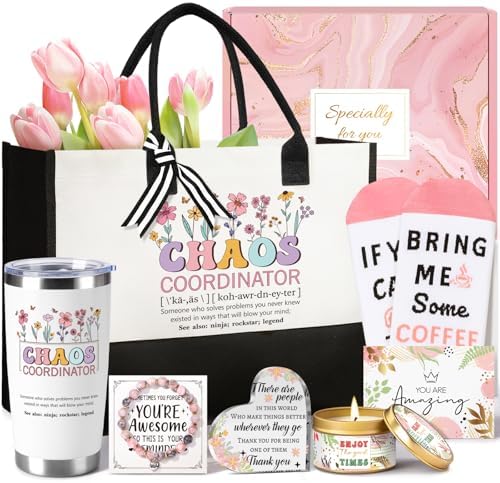 Thank You Gifts for Women, Birthday Christmas Appreciation Gift Basket