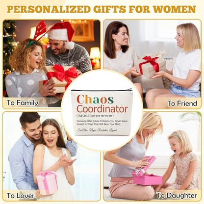 Mxrymvu Chaos Coordinator Gifts Makeup Bags Office Manager