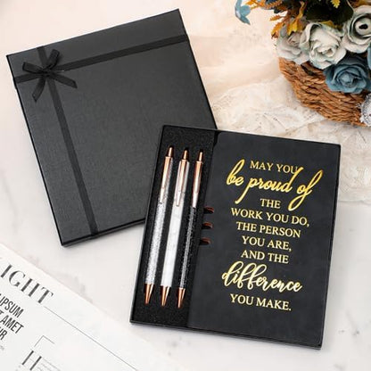 Resurhang 5 Pcs Employee Appreciation Gift Journal Notebook Black