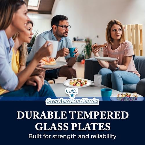 Tempered Glass Oval Meat Serving Tray – Durable Food Platter for