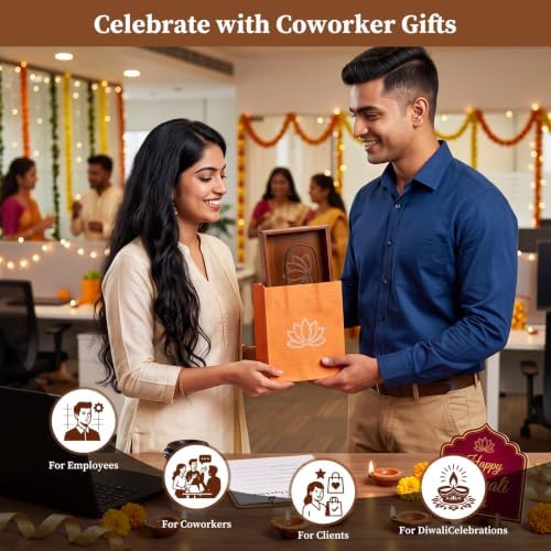 Novabright 10 Set Indian Return Gifts for Pooja Diwali Lotus Trays and