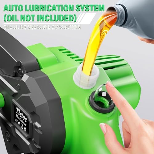 Tietoc Chainsaw 6 Inch Mini Electric Chainsaw Cordless Battery