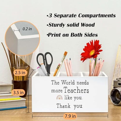 Teacher Appreciation Gifts Pen Holder for Desk, Teacher Gifts Pencil