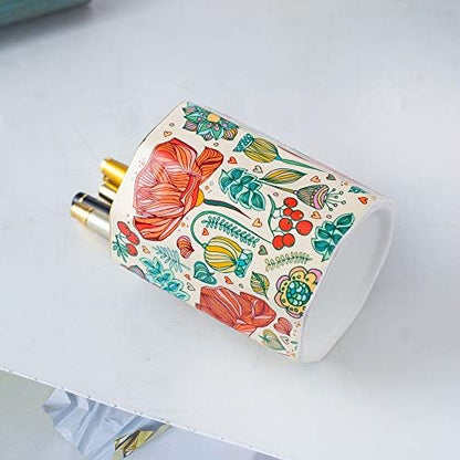 Ceramic Pen Holder For Desk Cute Flower Stand Aesthetic Floral Pencil