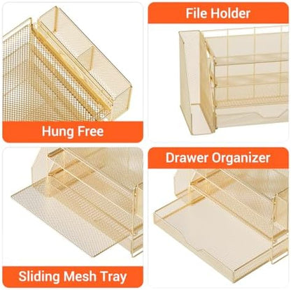 OPNICE Desk Organizers and Accessories, 4-Tier Desktop File Organizer